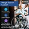 Proheal Bariatric Gel Wedge Wheelchair Seat Cushion -24"x18"x4"-2" PH-76055G - alternate 2
